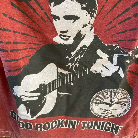 Recycled Karma Red Elvis Graphic Tee - Picture 5 of 7